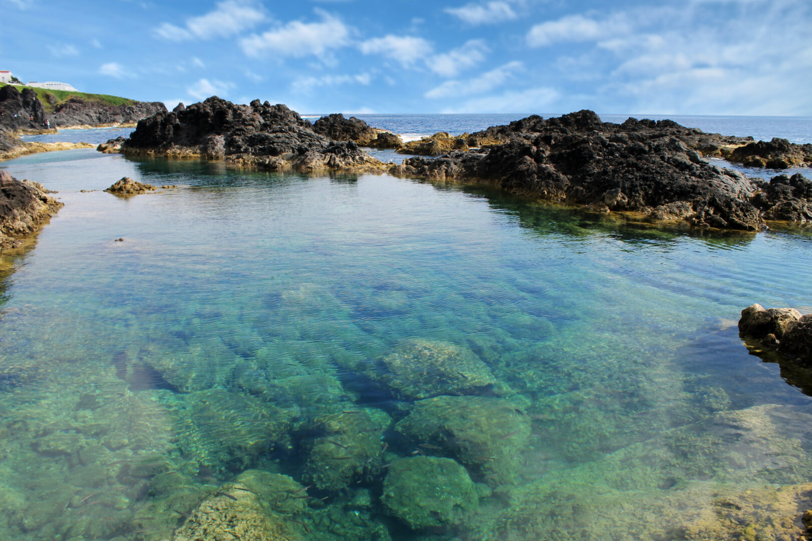 Natural sea water pool in Azores